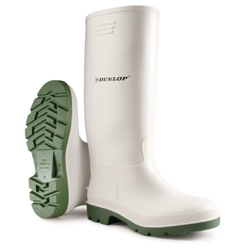 Bottes agro-alimentaires - Pricemastor - Dunlop Hevea - blanc - taille au choix