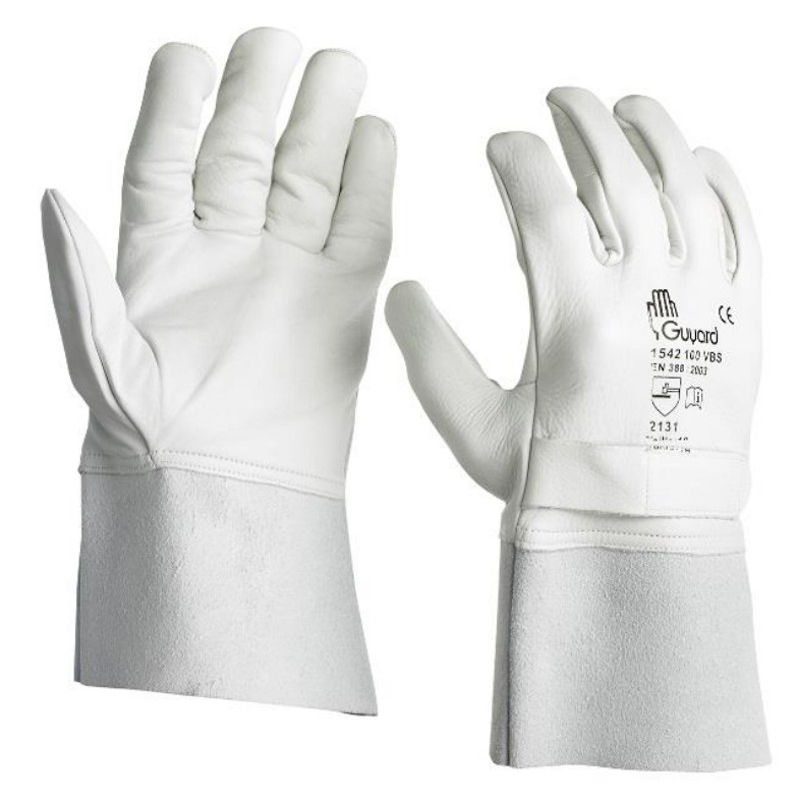 Surgant électricien - Guyard - fleur de bovin hydrofuge - taille 10 - lot de 10