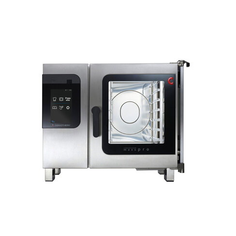 Four mixte hybride Gaz - 7 niveaux GN 1/1 Easy-Touch - porte escamotable
