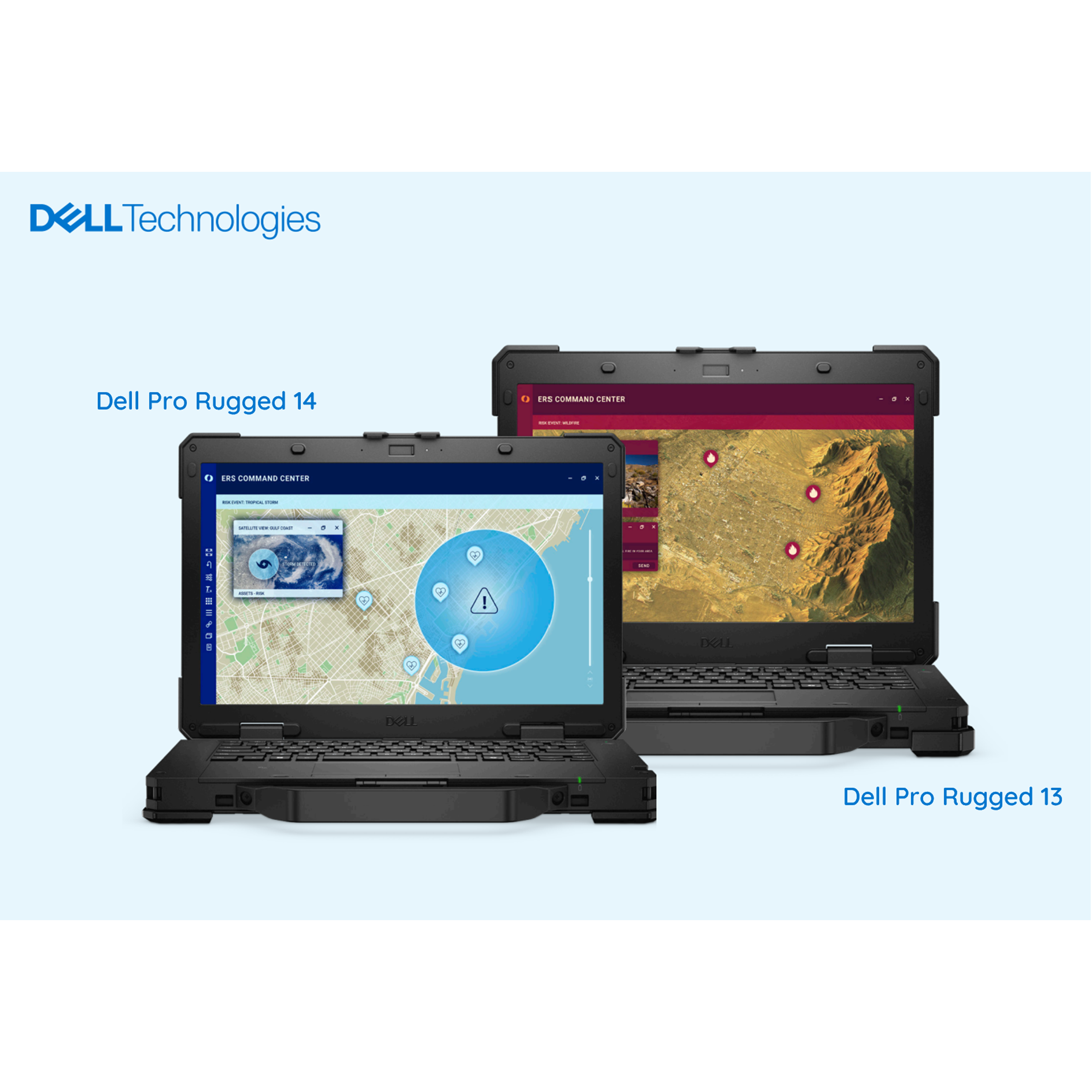 PC portable Dell Pro Rugged 14 - 14'' Ultra 5 135U - 8 Go - 256 Go - Windows 11 Pro - avec chargeur