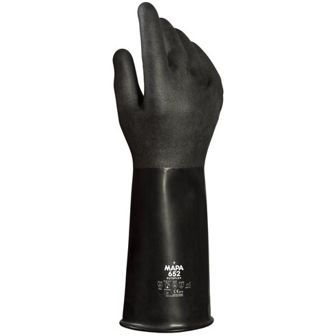 Gants de protection chimique - Butoflex 652 - Mapa - butyle - noir - taille au choix