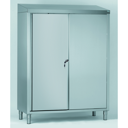 Armoire haute inox - portes coulissantes -l. 100 cm - av clé
