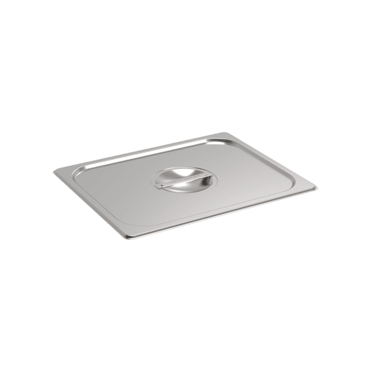 Couvercle inox plat GN 1/2 + 1 QR