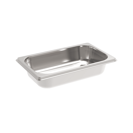 Barquette inox conique GN 1/4 x 55mm + 1 QR