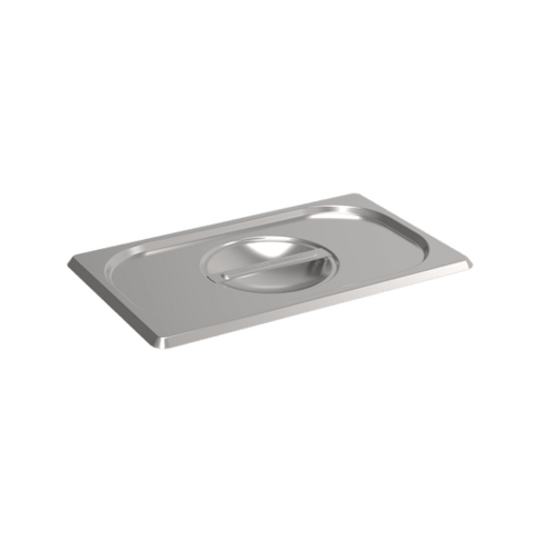 Couvercle inox plat GN 1/4 + 1 QR