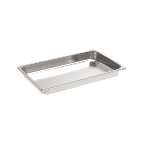 Barquette inox conique GN 1/1 X 55 mm + 1 QR