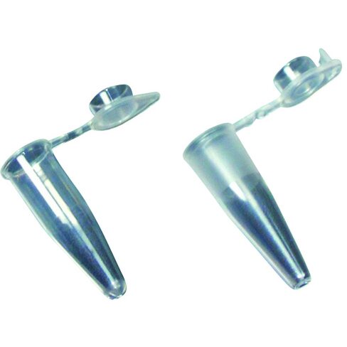 Microtube 0,2 ml avec capuchon plat x 1000