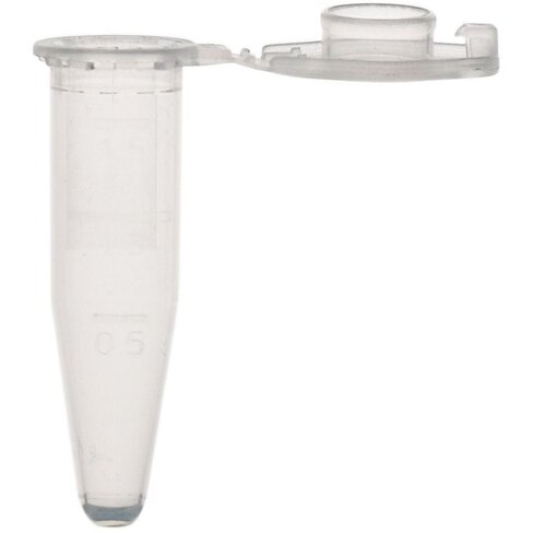 Microtube à centrifuger 1,5 ml, capuchon plat, stérile, Rnase et Dnase free, aporygènes, en vrac x 500