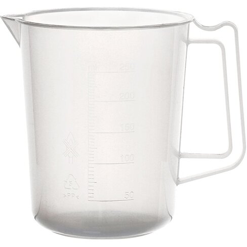 Carafe en polypropylène, graduations moulées, 500 ml