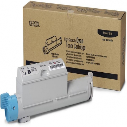 Toner laser Xerox 106R01218 - cyan - l'unité