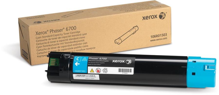Toner laser Xerox 106R01503 - cyan - l'unité