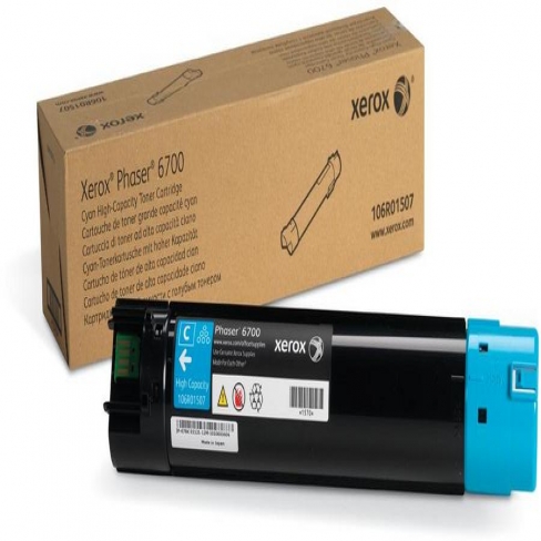 Toner laser grande capacité Xerox 106R01507 - cyan - l'unité