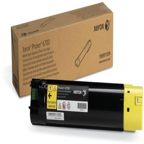 Toner laser grande capacité Xerox 106R01509 - jaune - l'unité