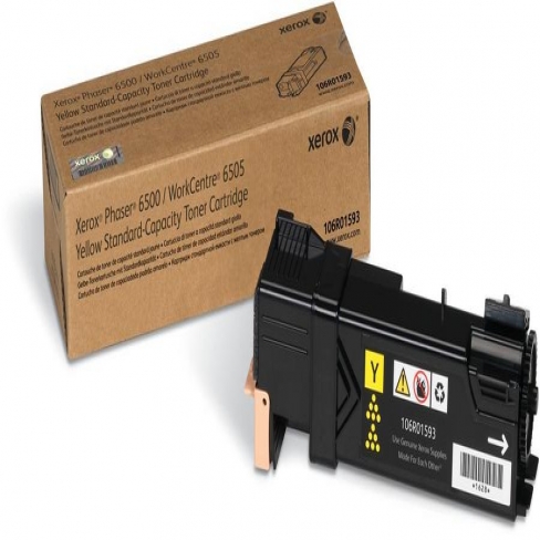 Toner laser capacité standard Xerox 106R01593 - jaune - l'unité