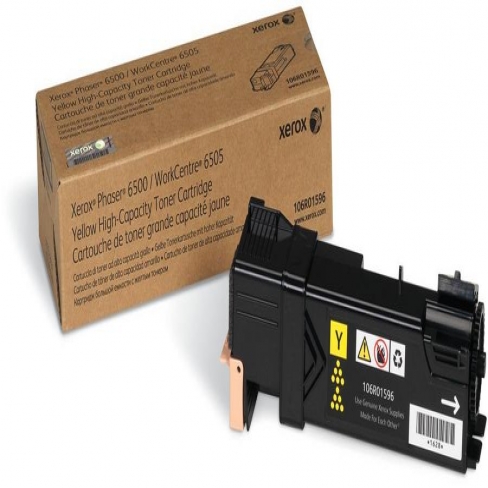 Toner laser grande capacité Xerox 106R01596 - jaune - l'unité