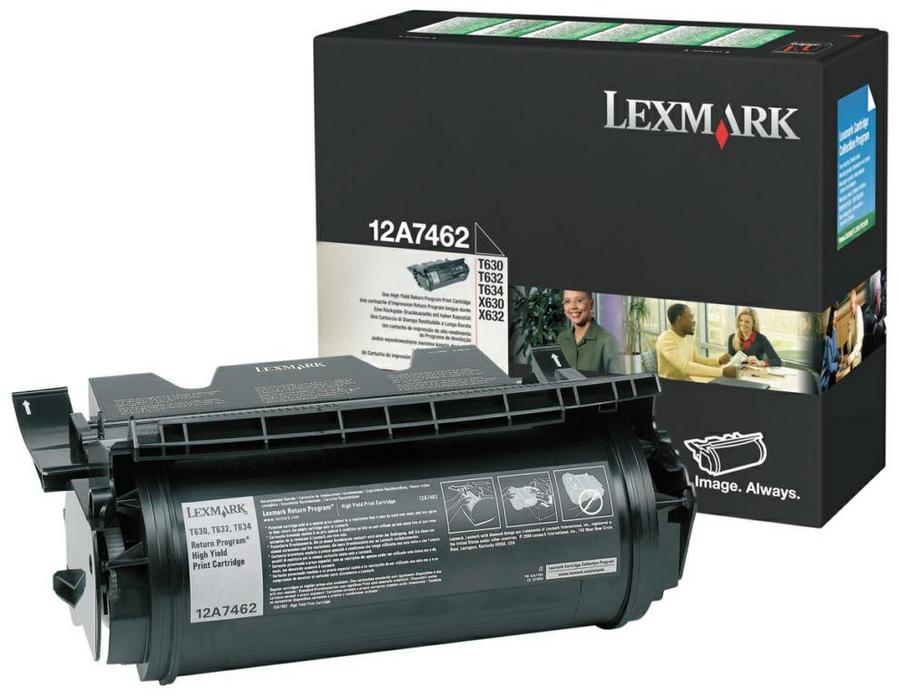 Toner laser Lexmark 12A7462 - noir - l'unité