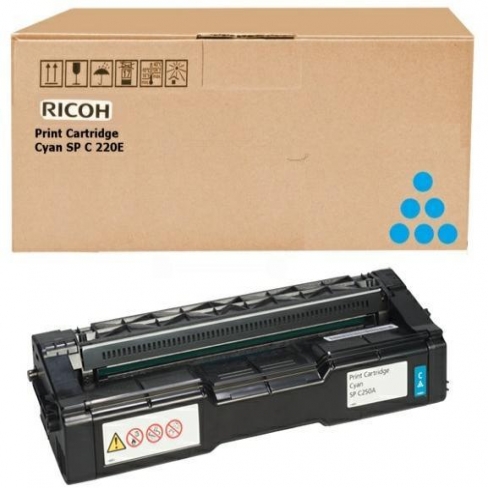 Toner laser Ricoh 407544 - cyan - l'unité