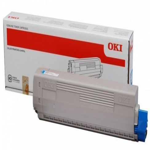 Toner laser Oki 44059255 - cyan - l'unité