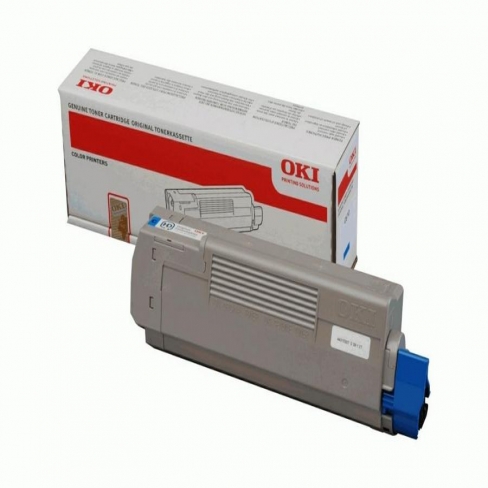 Toner laser Oki 44315307 - cyan - l'unité