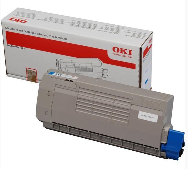 Toner laser Oki 44318607 - cyan - l'unité