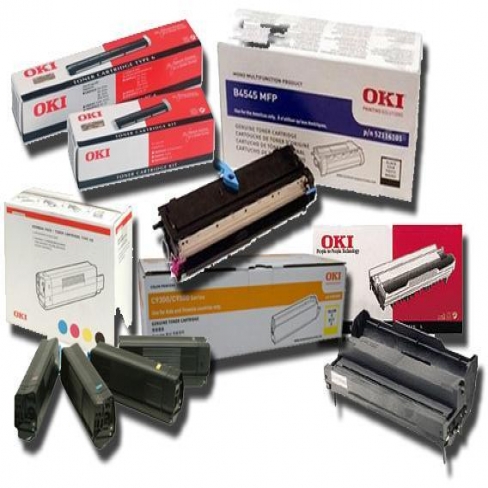 Toner laser Oki 44643003 - cyan - l'unité