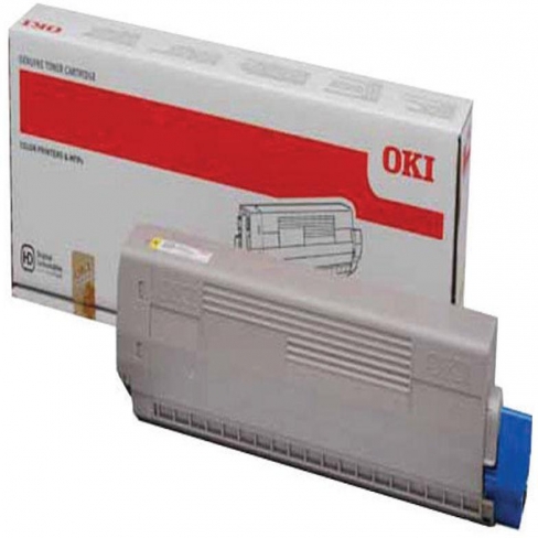 Toner laser Oki 44844613 - jaune - l'unité
