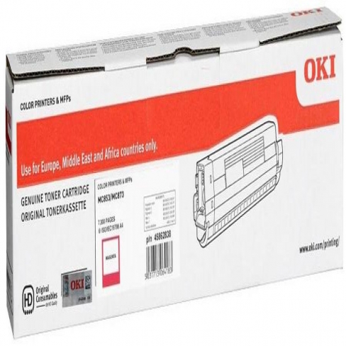Toner laser Oki 45862838 - magenta - l'unité