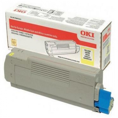 Toner laser Oki 46471101 - jaune - l'unité
