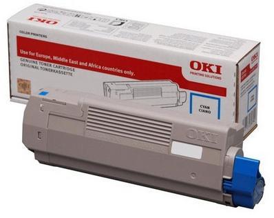 Toner laser Oki 46471103 - cyan - l'unité