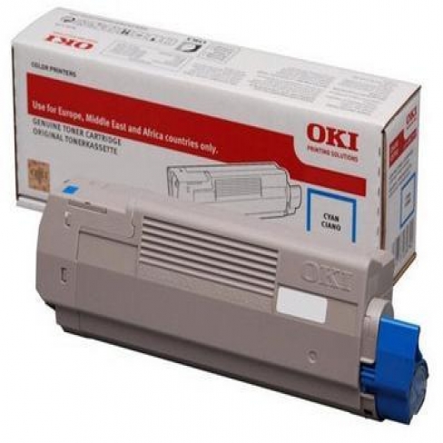 Toner laser Oki 46471103 - cyan - l'unité