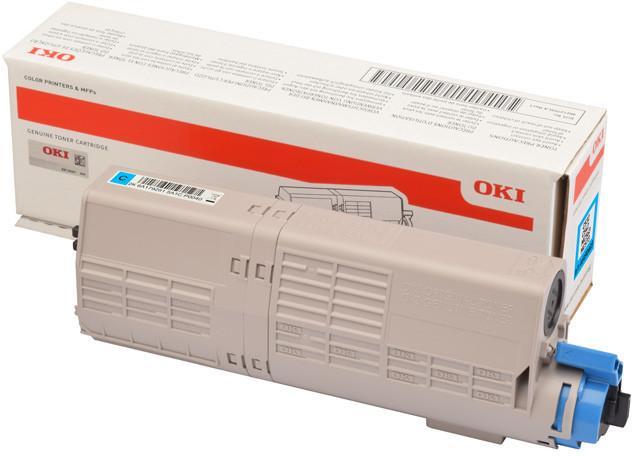 Toner laser Oki 46490403 - cyan - l'unité