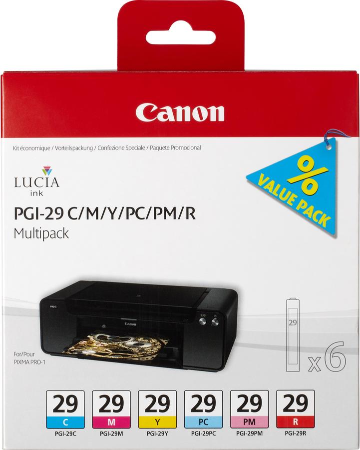 Cartouche d'encre Canon Multipack PGI29 - 4873B005 - 6 couleurs - le pack