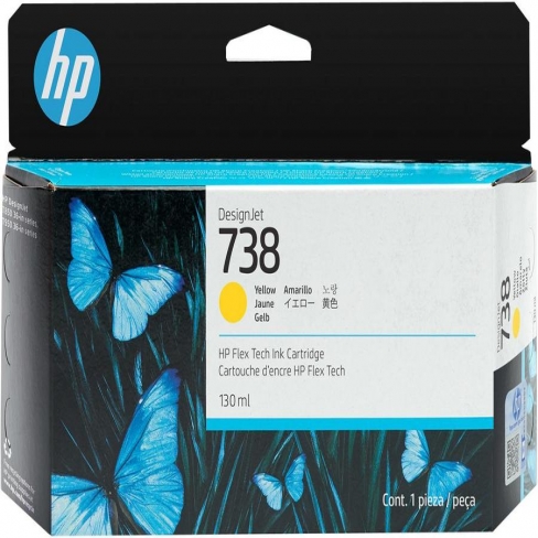 Cartouche jet d'encre HP 498N7A jaune - l'unité