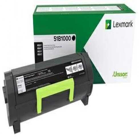 Toner laser Lexmark 51B2000 - noir - l'unité