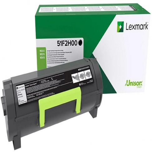 Toner laser longue durée Lexmark 512H-51F2H00 - l'unité