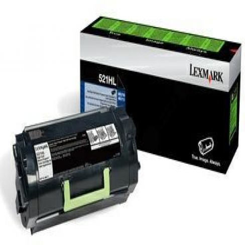 Toner laser extra longue durée Lexmark 522HL-52D0H0N - l'unité