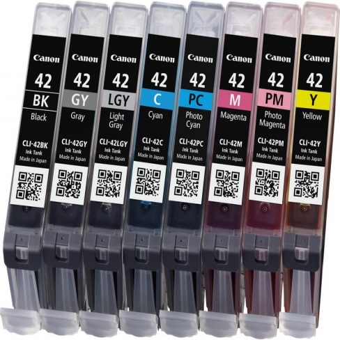 Cartouche d'encre Canon Multipack CLI42 - 6384B010 - 8 couleurs - le pack