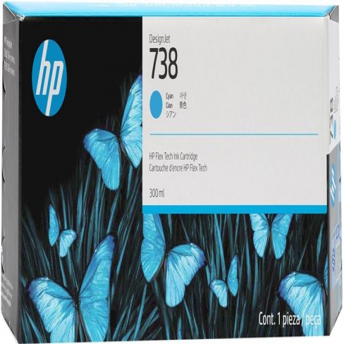 Cartouche jet d'encre HP 676M6A Cyan - l'unité - Grande capacité