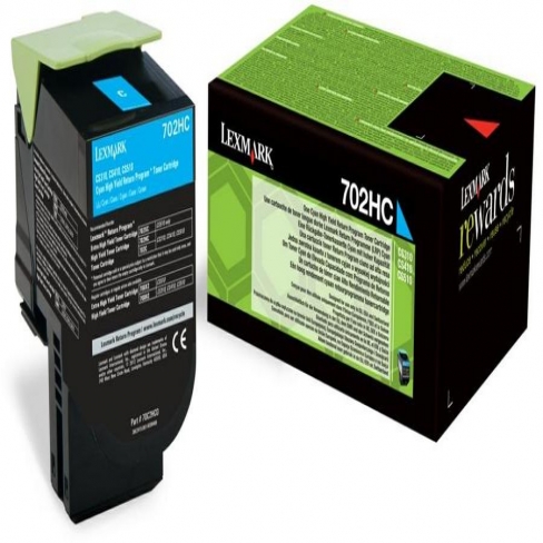 Toner laser Lexmark 702C LRP 70C20C0 - cyan - l'unité