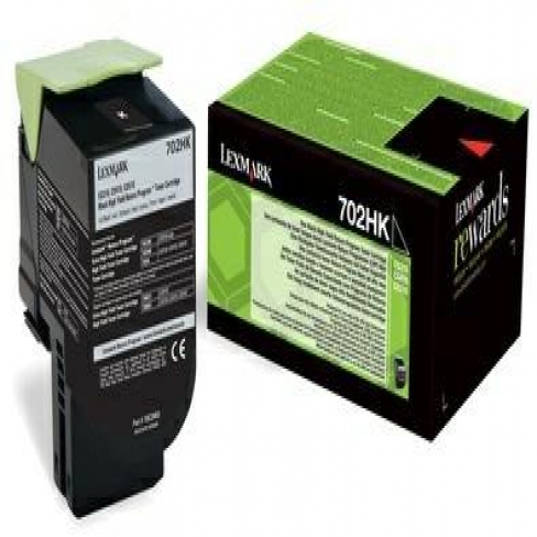 Toner laser haute capacité Lexmark 702HK LRP 70C2HK0 - noir - l'unité