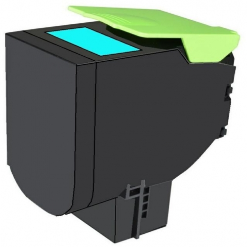 Toner laser extra longue durée Lexmark 702XC-70C2XCE - cyan - l'unité