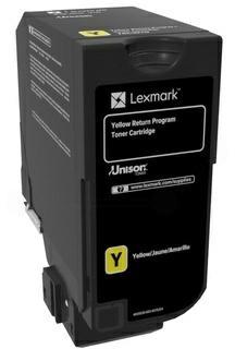 Toner longue durée programme retour Lexmark 74C2HY0 - jaune - l'unité