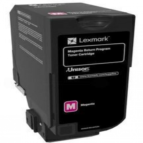 Toner laser grande capacité Lexmark 74C2SM0 - magenta - l'unité