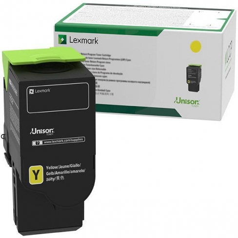 Toner laser ultra longue durée Lexmark 78C2UY0 - jaune return - l'unité