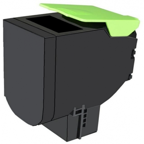 Toner laser extra longue durée Lexmark 802XK-80C2XKE - noir - l'unité