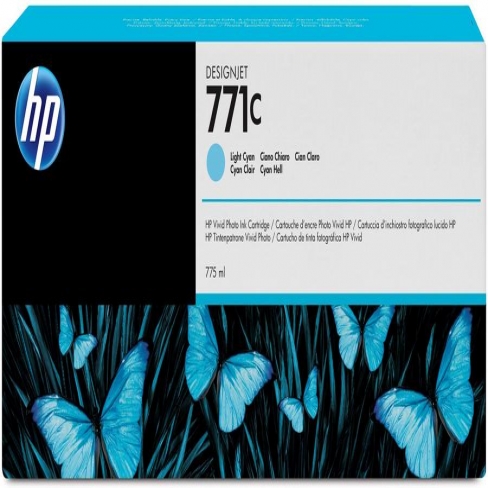 Cartouche d'encre HP 771C - B6Y12A - cyan clair - l'unité