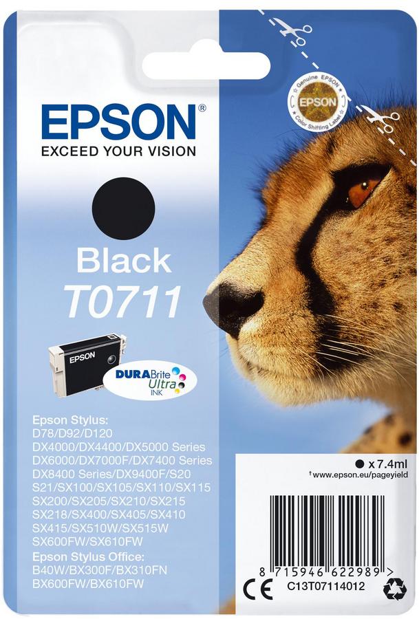 Cartouche d'encre Epson C13T07114022 - DuraBrite Ultra - noir - l'unité