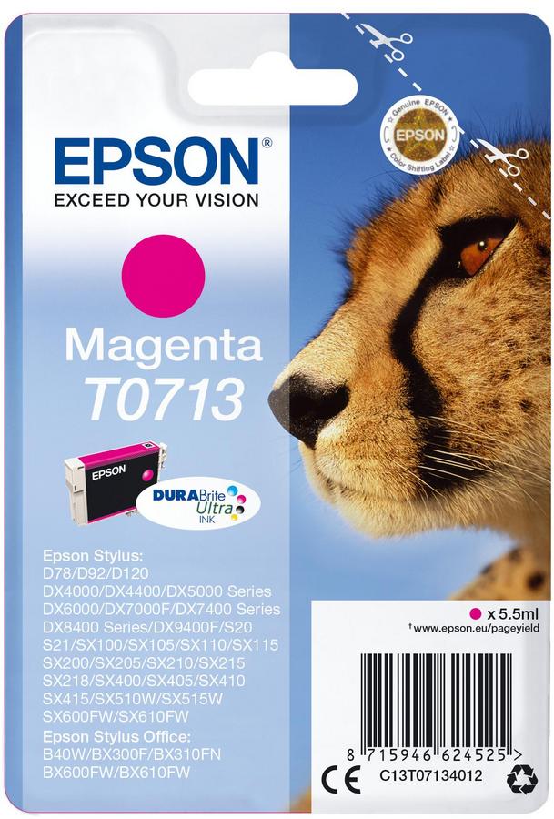 Cartouche d'encre Epson C13T07134022 - DuraBrite Ultra - magenta - l'unité