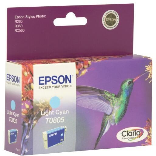 Cartouche d'encre Epson C13T08054021 - Claria - cyan clair - l'unité