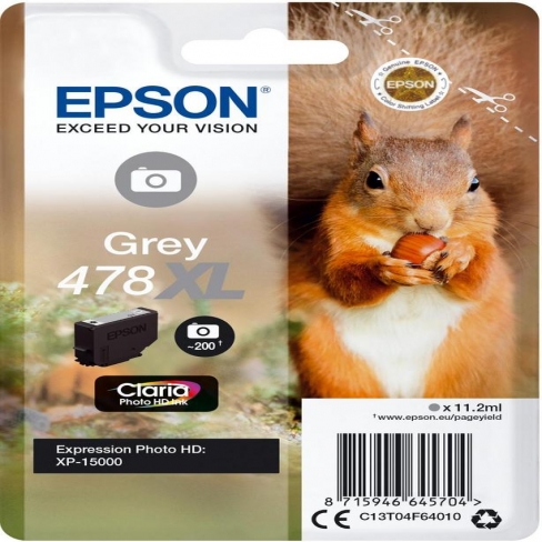 CART - BBTT4F64 - EPSON - 478XL GRIS - PAR 1 POUR XP-15000